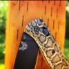 Snakeskin - Reptile Pattern - Benchmade Bugout - Deep Laser Engraved Brass Knife Scales - EDC Gear *Scales / handles Only*