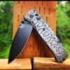 Snakeskin - Reptile Pattern - Benchmade Bugout TI - Deep Laser Engraved Titanium Scales - Flytanium Gear *Scales/Handles Only*