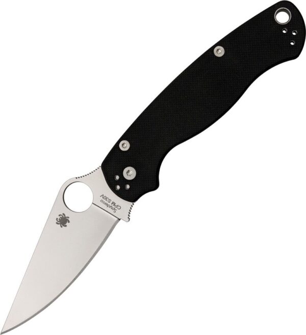 Leaf Scroll with Shading - Spyderco PM2 TI - Fiber Laser - PM2 Titanium Knife Scales - Flytanium Gear - Knife & Hardware Optional
