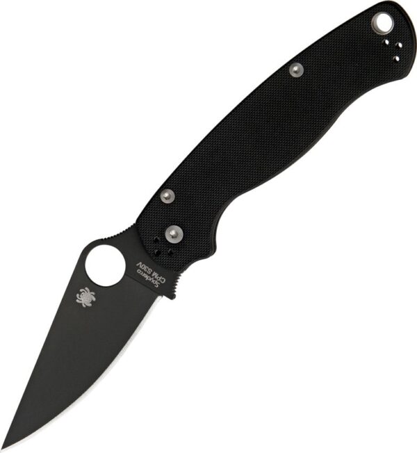 Spyderco PM2 – Blue Swirl – Carbon Fiber Paramilitary 2 Knife Scales – EDC Gear - Optional Hardware & Knife Install