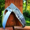 Koi with Waves - Spyderco Byrd Crossbill - Deep Fiber Laser Engraved - EDC Knife - Stainless Steel - New in Box