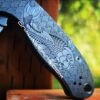 Koi - Japanese Waves - Spyderco PM3 TI - Fiber Laser Deep Engraved - Titanium Knife Scales - Flytanium - Knife & Hardware Optional