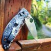 Kraken VS Pirate Ship - Spyderco Manix 2 - Deep Laser Engraved - Titanium Knife Scales - Flytanium Gear *Knife Install Optional*