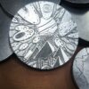 Alien Outer Limits - Deep Laser Engraved Stainless Steel Coin - Polished Finish