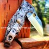 LynchNW Spyderco - Anchor -Laser Engraved Titanium - Deep Carry Pocket knife Clip - Blacksmith, Satin or Sandwashed Finish MADE in the USA!