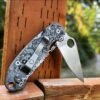The Undying - Spyderco PM3 TI - Deep Laser Engraved Titanium Knife Scales - Paramilitary 3 - Optional Hardware & Knife Install