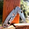 il_fullxfull.4231560028_1q35-1.jpg Topographic Map - Spyderco PM2 TI - Fiber Laser Deep Engraved - Titanium Knife Scales - Flytanium Gear - Knife & Hardware Optional
