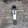 LynchNW Spyderco - Anchor -Laser Engraved Titanium - Deep Carry Pocket knife Clip - Blacksmith, Satin or Sandwashed Finish MADE in the USA!
