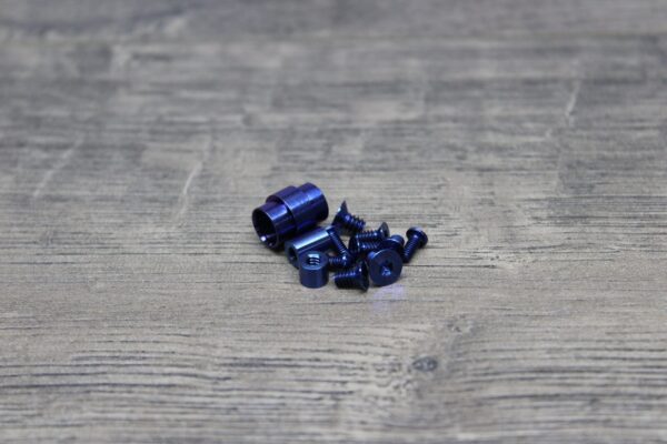 Spyderco PM2 - Titanium Hardware Kit - Anodized Blue or Bronze