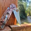 Spyderco PM2 Copper - Kraken VS Pirate Ship -  Fiber Laser Deep Engraved - Copper Knife Scales - EDC Gear - Knife & Hardware Optional