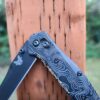 Topographic Map - Benchmade 940 Osborne - Laser Engraved DLC Titanium Scales - Flytanium Gear *Scales/Handles Only*