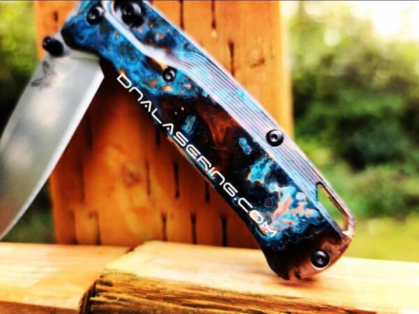 Shipwreck Patina - Benchmade Bugout Crossfade - Copper Knife Scales - *Scales / Knife handles Only* Flytanium