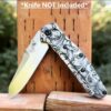 Leaf Scroll - Benchmade 945 MINI Osborne - Deep Laser Engraved Titanium Scales - EDC Gear *Scales Only* Knife NOT Included