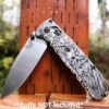 Viking - Odin - Norse God - Benchmade Bugout - Deep Laser Engraved Titanium Scales - Flytanium *Scales/ knife handles Only*