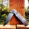 Koi Fish - Ruike P801 - Fiber Laser Deep Engraved - EDC Gear - Complete Knife
