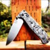 Viking - Odin - Norse God - Benchmade Bugout - Deep Laser Engraved Titanium Scales - Flytanium *Scales/ knife handles Only*