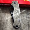 il_fullxfull.4673257421_896f-1.jpg Japanese Devil Mask - Spyderco PM3 TI - NEW Relief Engraving Style - Laser Engraved - Titanium Scales - EDC Gear - Knife Install Optional