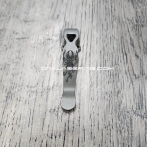 LynchNW Benchmade - Kraken - Deep Laser Engraved Titanium - Deep Carry Pocket Knife Clip - Blacksmith, Satin or Sandwash Finish MADE in USA