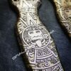 Spyderco Shaman - Aztec Calendar - NEW Relief Engraving Style - Laser Engraved Brass Scales - EDC Gear *Scales Only*