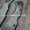 Seigaiha Japanese Waves - Spyderco Delica TI - Deep Laser Engraved Titanium Scales - Flytanium - EDC Gear - Optional Knife Install