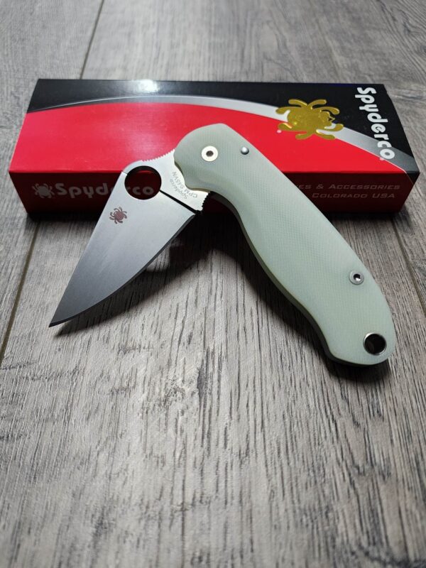 il_fullxfull.4759969469_lbba-1.jpg PM3 Lotus - Natural Jade G10 Scales for Spyderco Paramilitary 3 - Flytanium Gear - Knife Install Optional