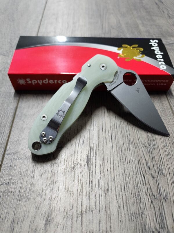 il_fullxfull.4759969597_1f4v-1.jpg PM3 Lotus - Natural Jade G10 Scales for Spyderco Paramilitary 3 - Flytanium Gear - Knife Install Optional