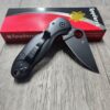 PM3 Lotus - Titanium Scales for Spyderco Paramilitary 3 - Black DLC Coating - Flytanium Gear - Knife Install Optional