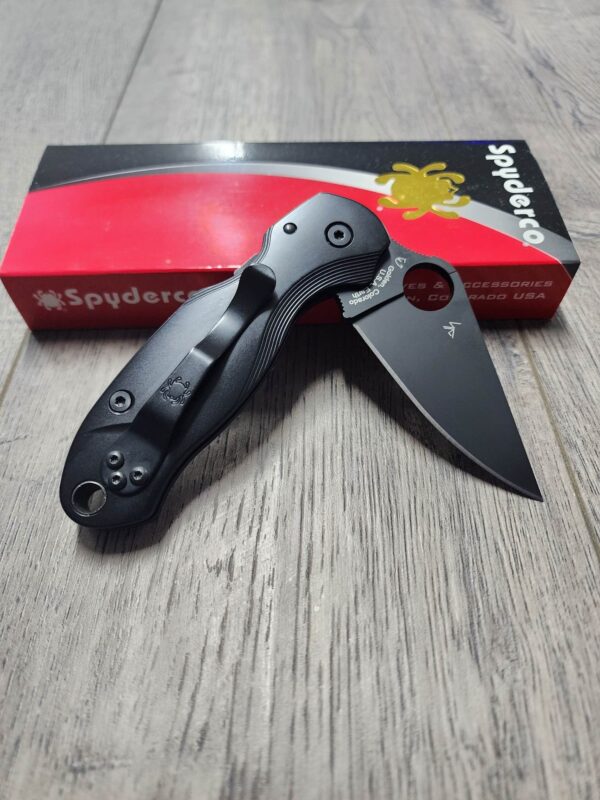 PM3 Lotus - Titanium Scales for Spyderco Paramilitary 3 - Black DLC Coating - Flytanium Gear - Knife Install Optional