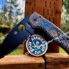Shipwreck Patina - Goonies Map - Spyderco Shaman - Laser Engraved Copper Knife Scales - Flytanium *Optional Knife Install*