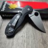 PM3 Lotus - Pitch Black G10 Scales for Spyderco Paramilitary 3  - Flytanium Gear - Knife Install Optional