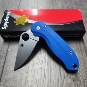 il_fullxfull.4781744110_4j4o.jpg PM3 Lotus - Blue Lapis G10 Scales for Spyderco Paramilitary 3 - Flytanium Gear - Knife Install Optional