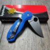 PM3 Lotus - Blue Lapis G10 Scales for Spyderco Paramilitary 3  - Flytanium Gear - Knife Install Optional