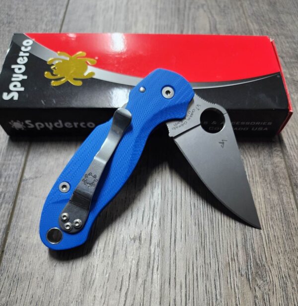 PM3 Lotus - Blue Lapis G10 Scales for Spyderco Paramilitary 3  - Flytanium Gear - Knife Install Optional