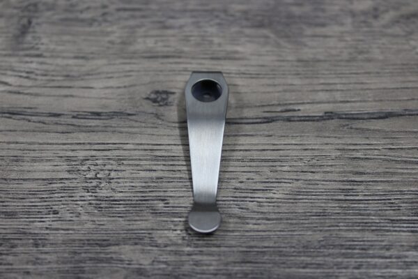 LynchNW Spyderco - Spartan Helmet - Deep Laser Titanium - Deep Carry Pocket Knife Clip - Blacksmith, Satin or Sandwashed Finish MADE In USA