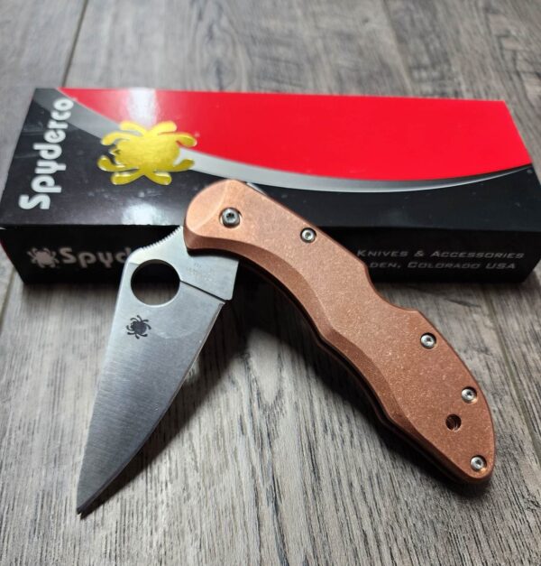 Copper Scales for Spyderco Delica - Flytanium Gear