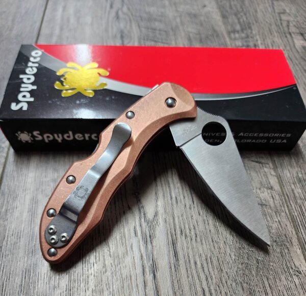 Copper Scales for Spyderco Delica - Flytanium Gear