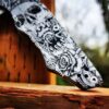 Fearless - Spyderco YoJumbo - Deep Laser Engraved - Titanium Scales - EDC Gear *Scales/Handles Only*