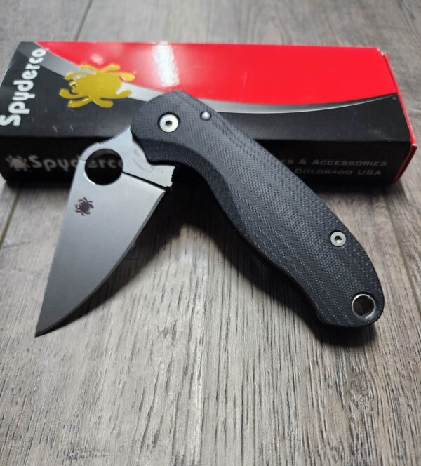 il_fullxfull.4830003541_8dxg.jpg PM3 Lotus - Pitch Black G10 Scales for Spyderco Paramilitary 3 - Flytanium Gear - Knife Install Optional