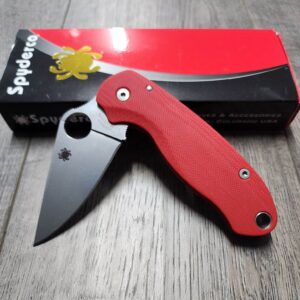 PM3 Lotus - Fire Red G10 Scales for Spyderco Paramilitary 3  - Flytanium Gear - Knife Install Optional