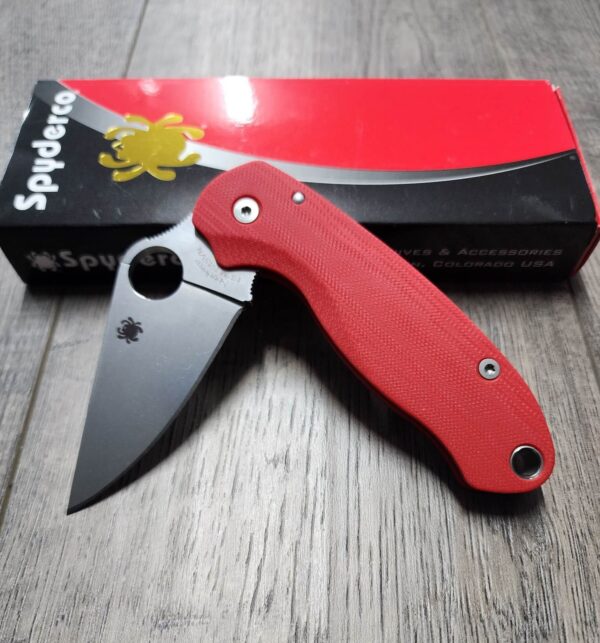 PM3 Lotus - Fire Red G10 Scales for Spyderco Paramilitary 3  - Flytanium Gear - Knife Install Optional
