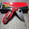 PM3 Lotus - Fire Red G10 Scales for Spyderco Paramilitary 3  - Flytanium Gear - Knife Install Optional