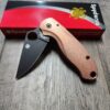 PM3 Lotus - Copper Scales for Spyderco Paramilitary 3 - Stonewash - Flytanium Gear - Knife Install Optional