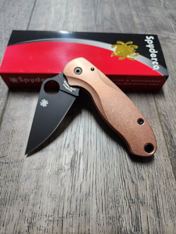 PM3 Lotus - Copper Scales for Spyderco Paramilitary 3 - Stonewash - Flytanium Gear - Knife Install Optional