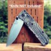 Topographic Map - MINI Benchmade Bugout Crossfade - Laser Engraved - Green Linen Micarta Knife Scales -Flytanium *Scales/ knife handles Only