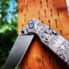 Aztec Calendar - Ruike P801 - Fiber Laser Deep Engraved - EDC Gear - Complete Knife