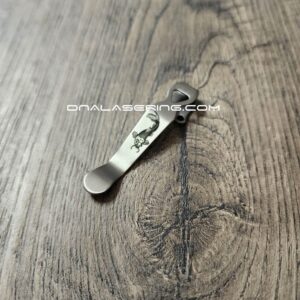 LynchNW Benchmade - Koi Fish -Laser Engraved Titanium - Deep Carry Pocket Knife Clip - Blacksmith, Satin or Sandwash Finish MADE in the USA!