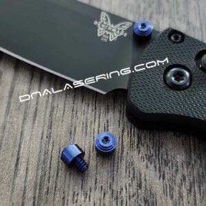 Benchmade Knives - Blue Titanium Thumbstud Kit - Bugout - 940 - 945 - Griptilian - EDC Gear