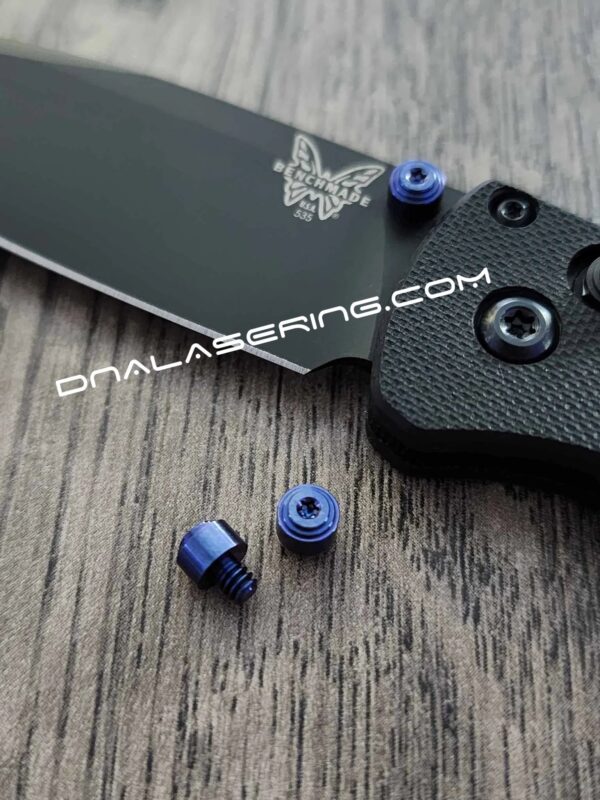 Benchmade Knives - Blue Titanium Thumbstud Kit - Bugout - 940 - 945 - Griptilian - EDC Gear