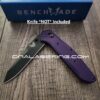 Deep Purple G-10 Radar Scales - Benchmade 940 Osborne Series - Flytanium Gear