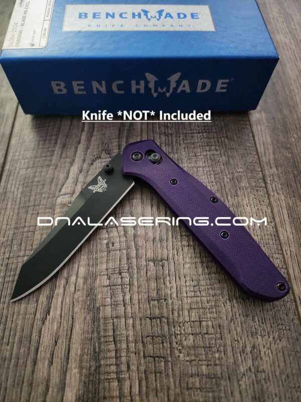 Deep Purple G-10 Radar Scales - Benchmade 940 Osborne Series - Flytanium Gear